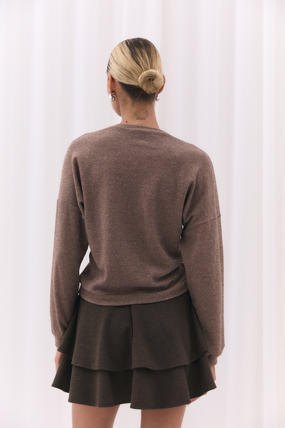 Sweatshirt made of soft angora jersey