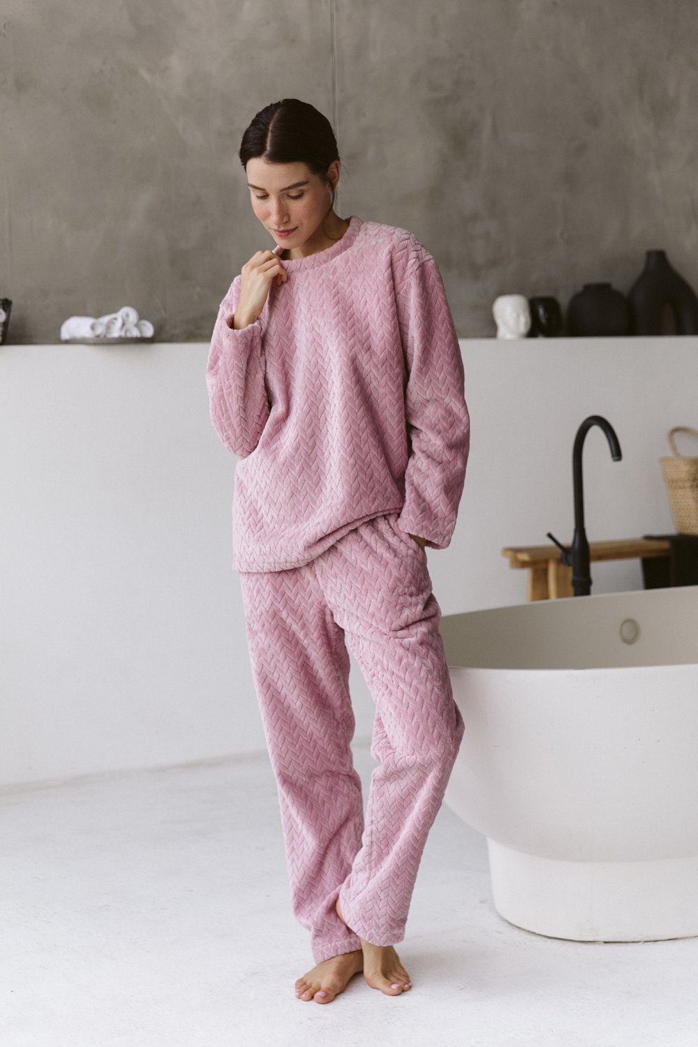 Warm pajamas in the color 