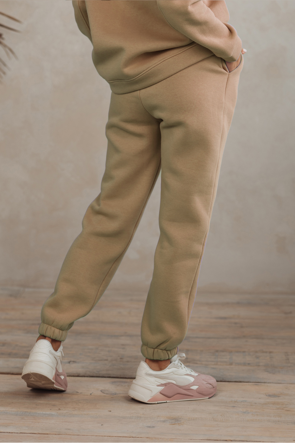 Beige sweatpants