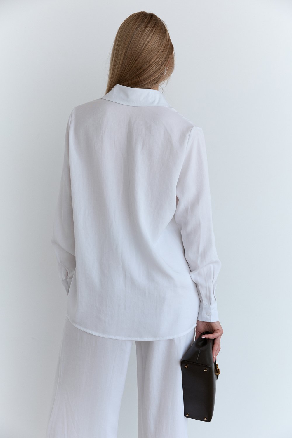 White loose-fitting blouse