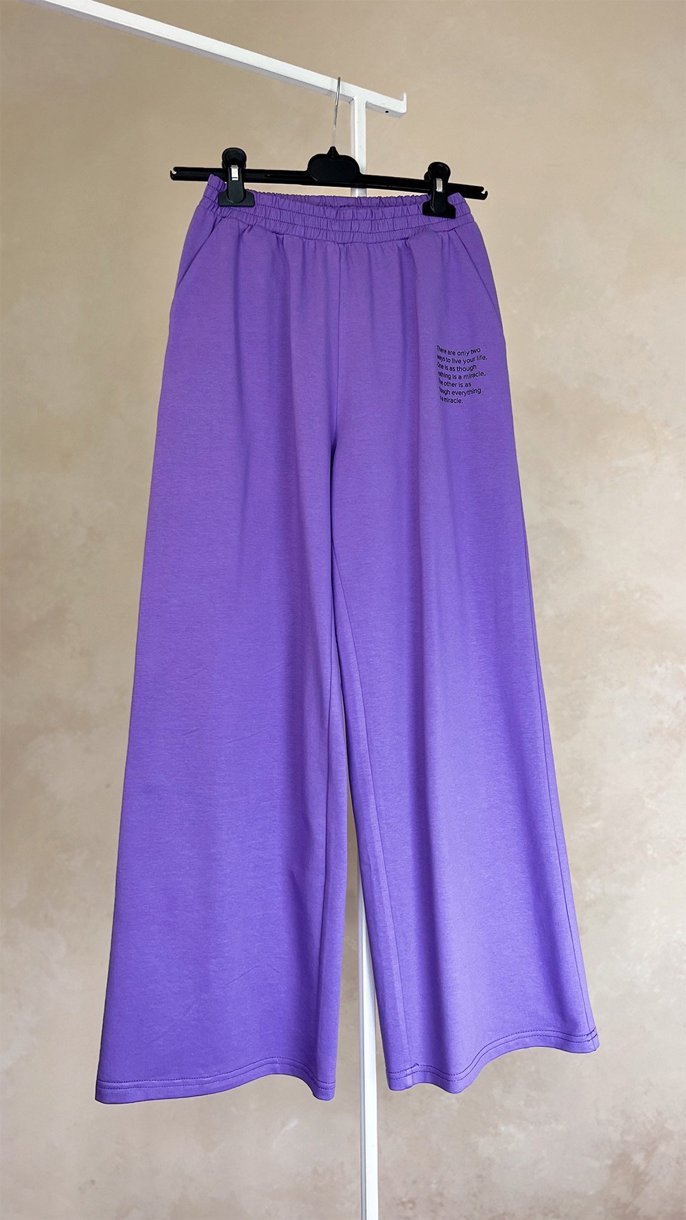 Purple straight leg trousers