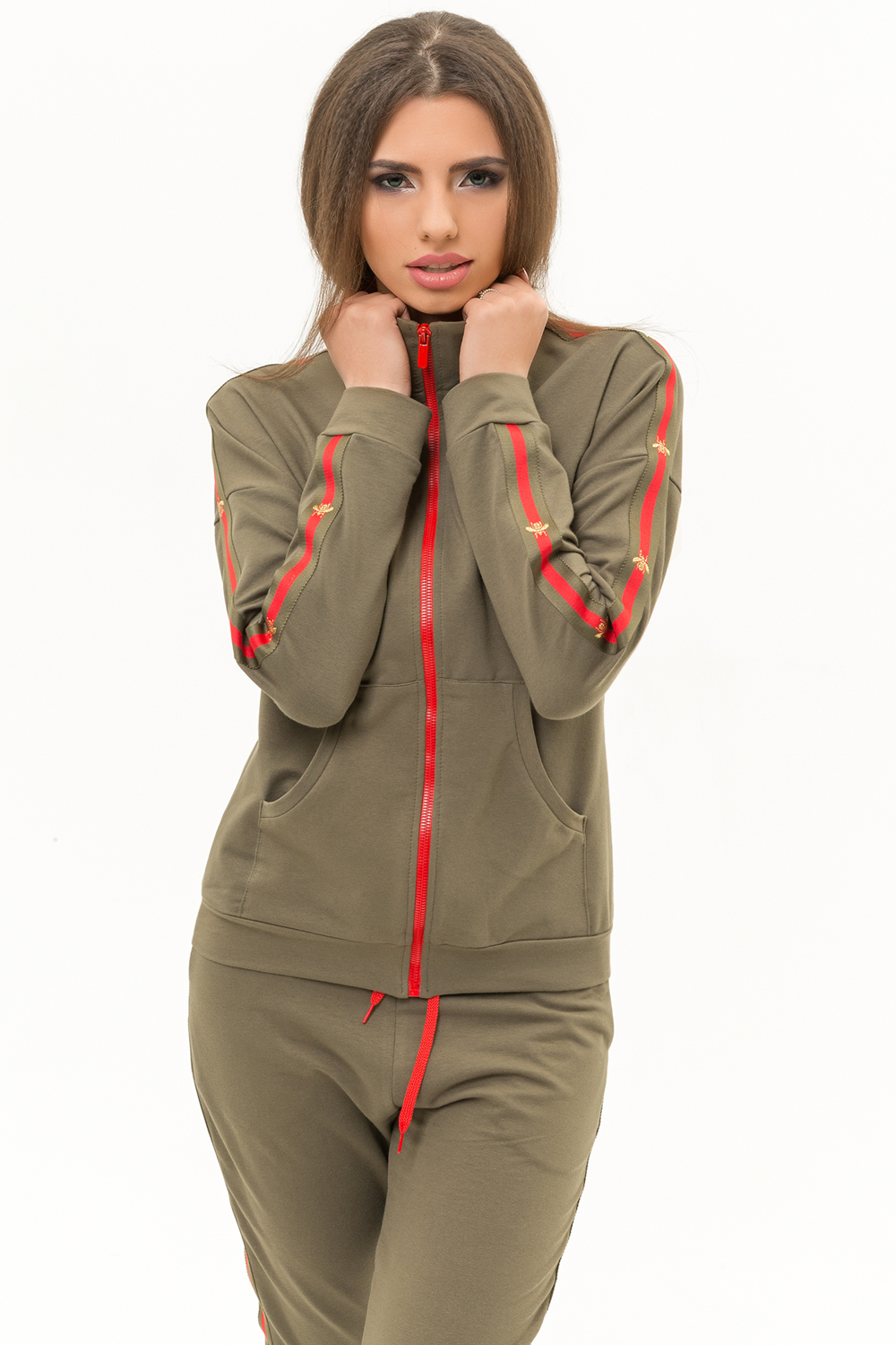 Tracksuit in khaki color
