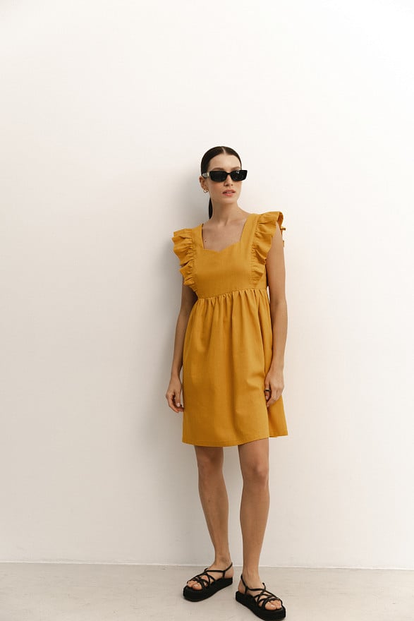 Yellow Sleeveless Dress