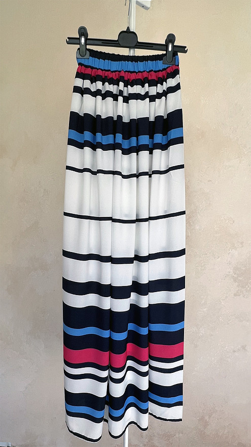 Striped maxi skirt