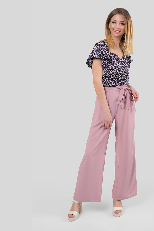 Pink palazzo pants