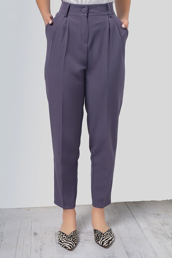 High waist darted trousers 