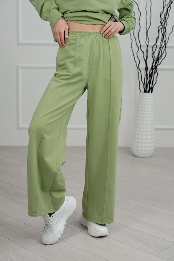 Straight, wide legged tracksuit trousers