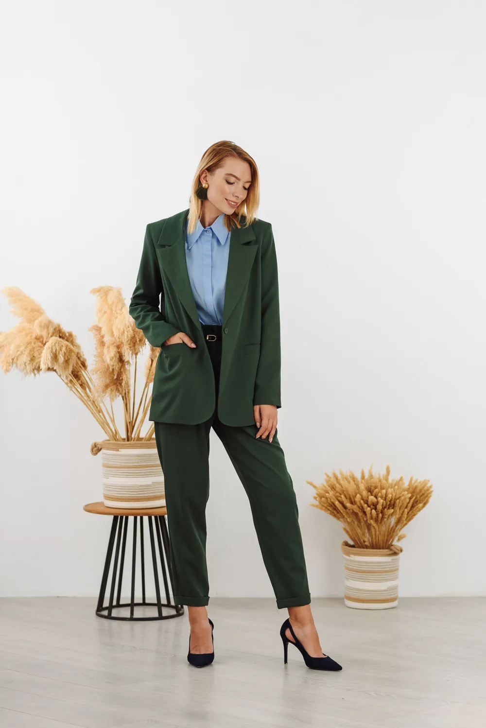 Dark green blazer