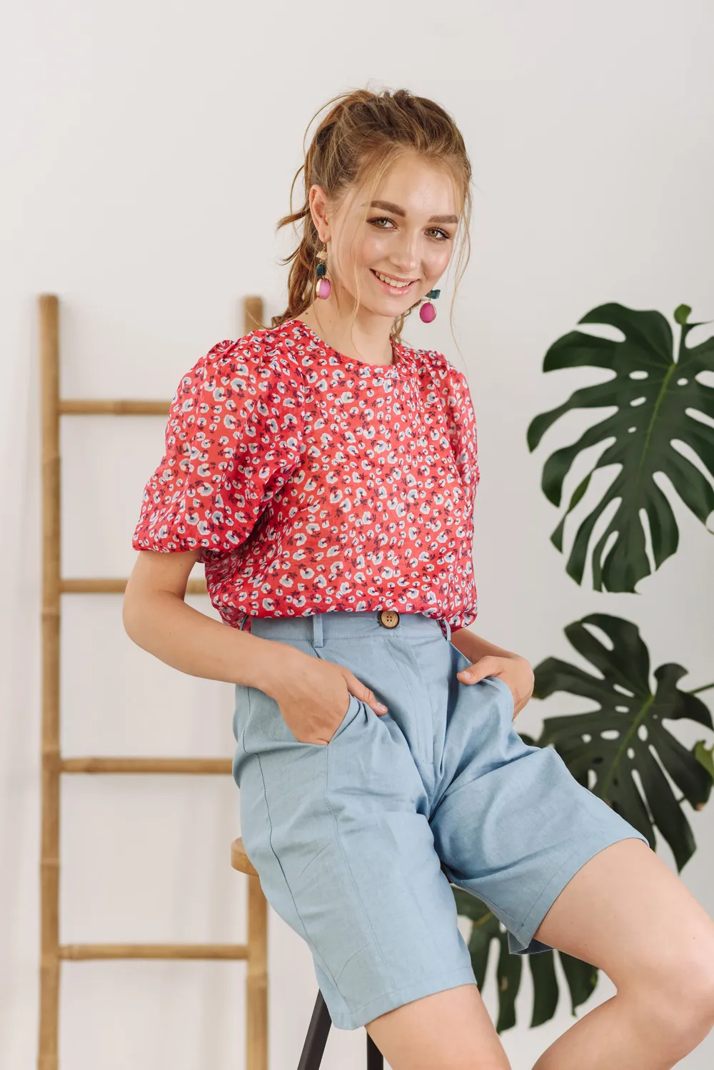 Floral print top